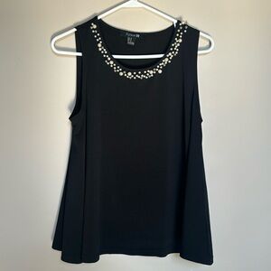 Beaded Sleeveless Shell